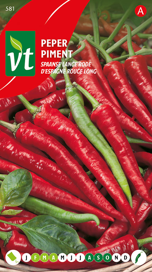 [00581] PIMENT D'ESPAGNE ROUGE LONG