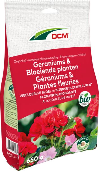 [DCMGERA] DCM GERANIUMS & BLOEIENDE PLANTEN MESTSTOF (650gr zakje)