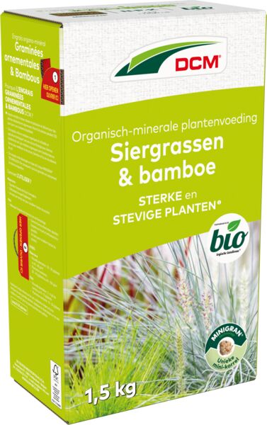 [DCMGRAS] DCM SIERGRASSEN EN BAMBOE MESTSTOF (1.5 kg)