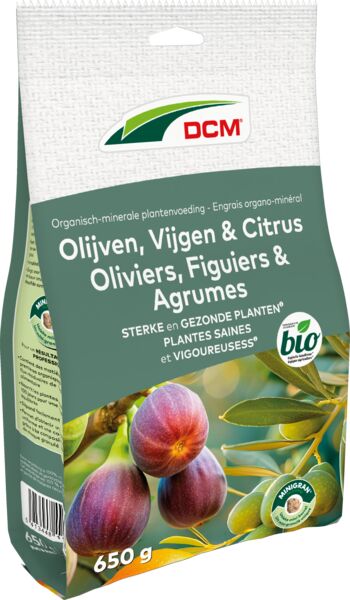 [DCMOLIJ] DCM OLIJVEN, VIJGEN & CITRUS MESTSTOF (650gr zakje)