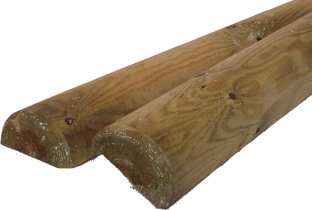 [PAAGHAL] Paal halfrond gefreesd diam 8 cm (400cm)