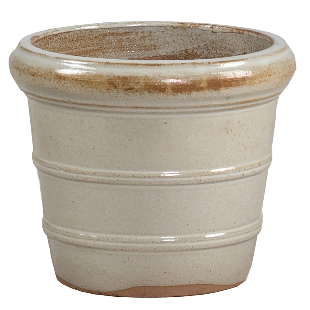 [39DONAW] GLAZED DONATELLO ANWHITE / WHITE (16 x h13cm)