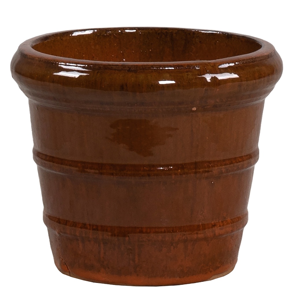 [39DONRU] GLAZED DONATELLO RUST (16 x h13cm)