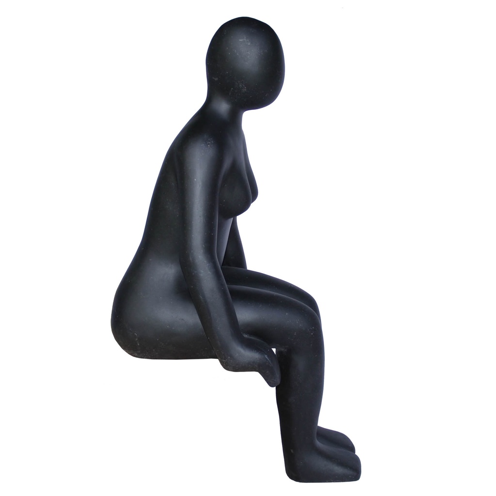 [42DMOT] STANDBEELD 'WOMAN SITTING BOWED'