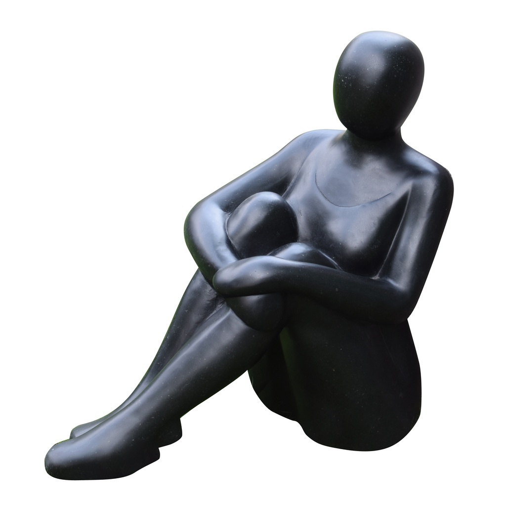 [42DWFT] STANDBEELD 'WOMAN SITTING KNEES UP'