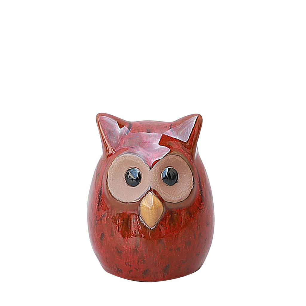 [42KUFRB] DECO OWL FALL RED BROWN