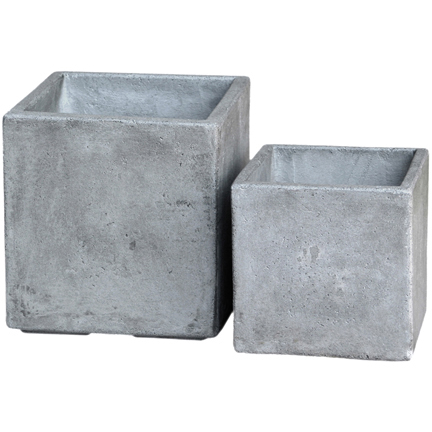 [68KUBCG] CUBE CW GREY (17 x 17 x h18cm)