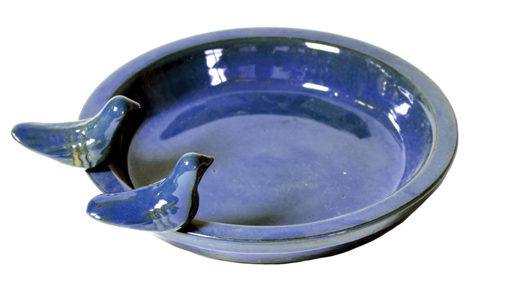 [BIBRBLU] BIRD BATH ROUND BLUE