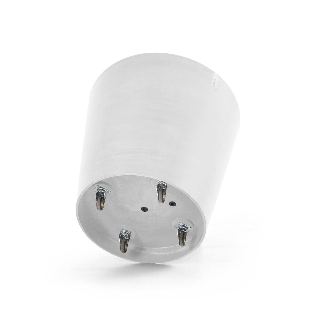 ECOPOTS AMSTERDAM ROND PURE WHITE + WIELEN
