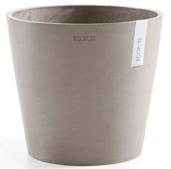 [ECARTAU] ECOPOTS AMSTERDAM ROND TAUPE (20x18cm)