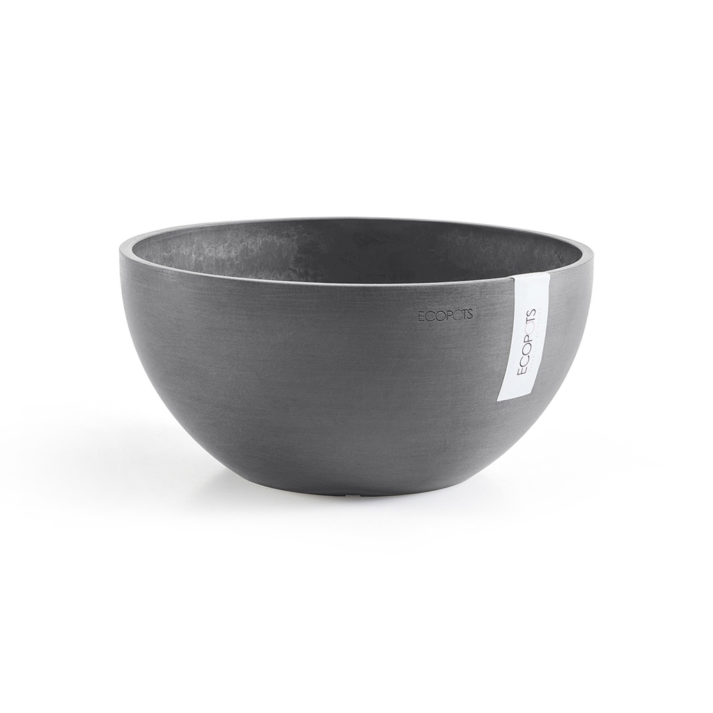[ECBRBGR] ECOPOTS BRUSSELS RONDE BOWL GREY (30x14cm)