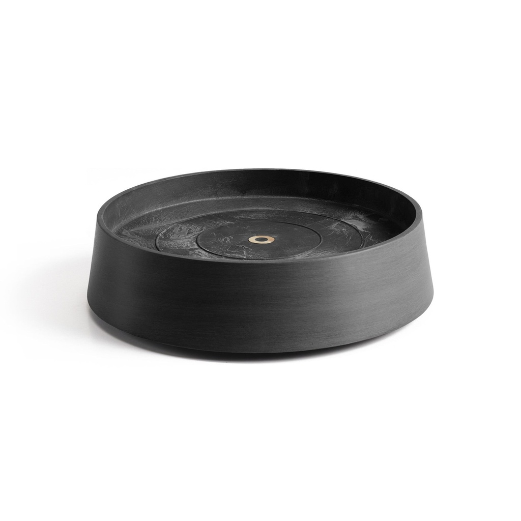 [ECOODGW] ECOPOTS SOUCOUPE RONDE OSLO SUR ROUES DARK GREY (diam 32.2cm maat 35)