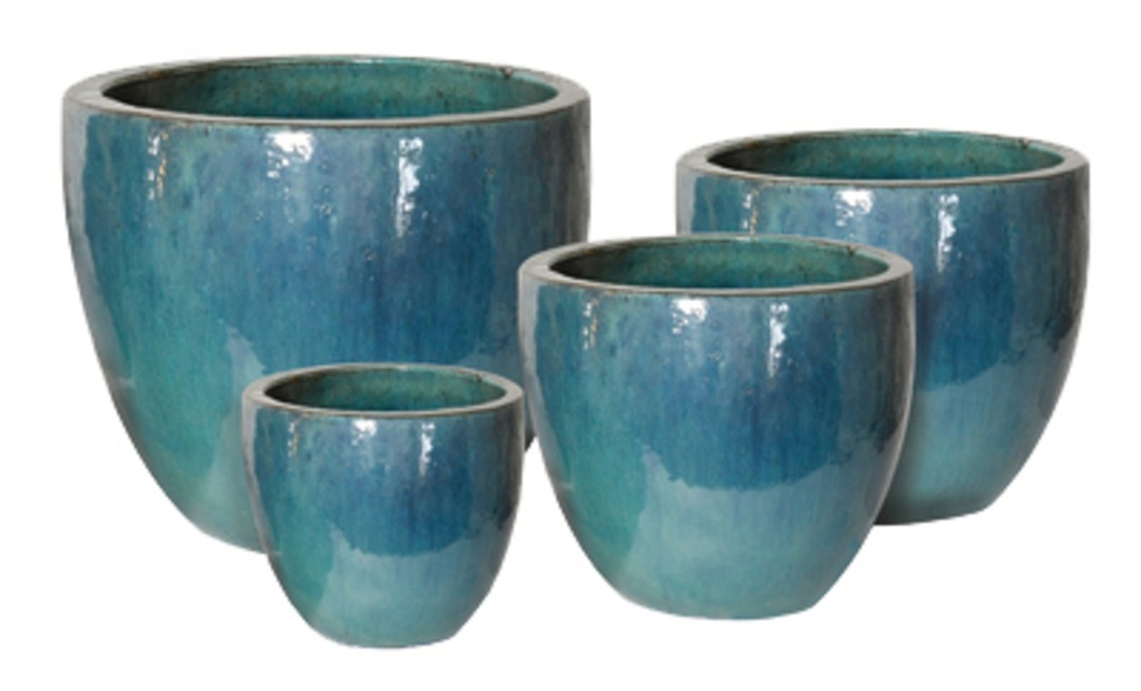 [GLEPCEL] GLAZED EGG POT CELADON (d22xh21cm)