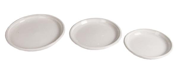 [ONGWIT] GLAZED SAUCER WHITE (diam 45cm)
