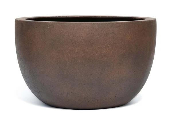 BIG EGG POT LOW RUSTY IRON