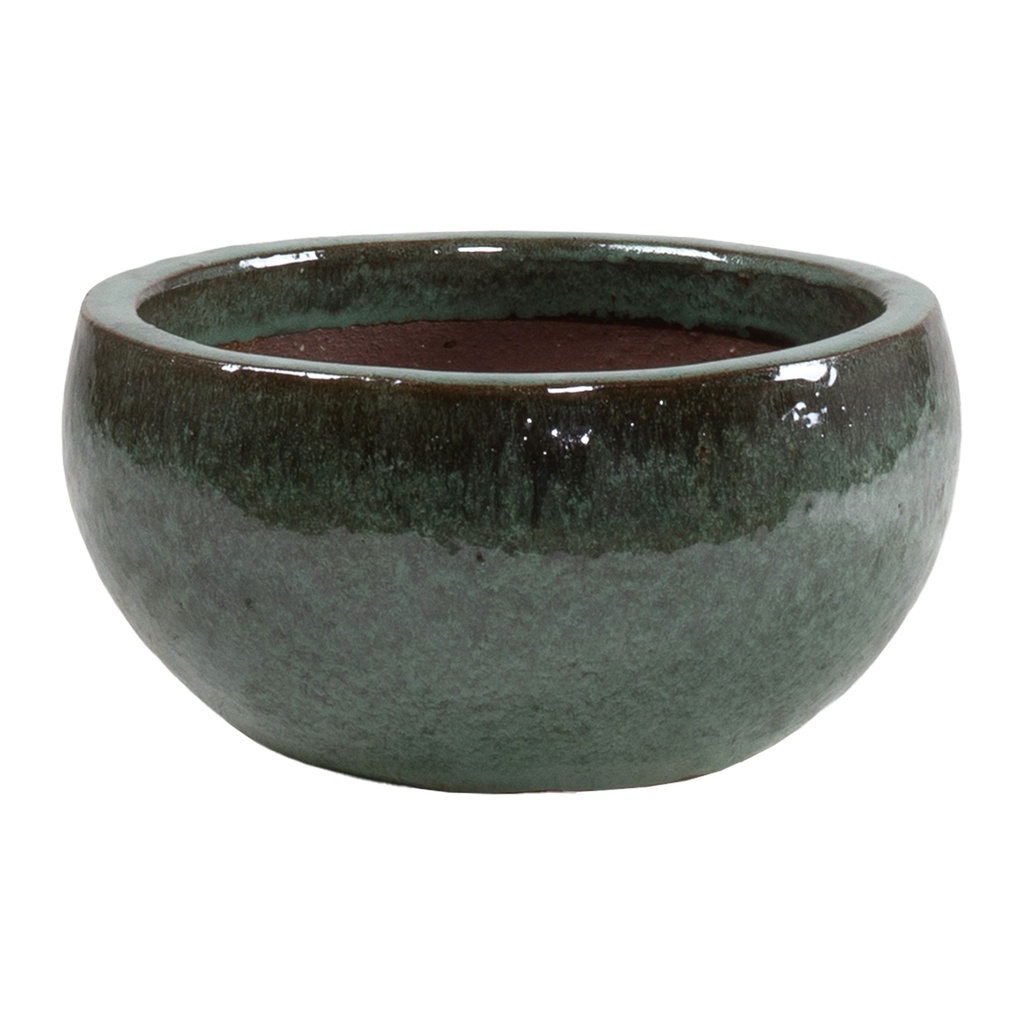 GLAZED ROUND BOWL JADE