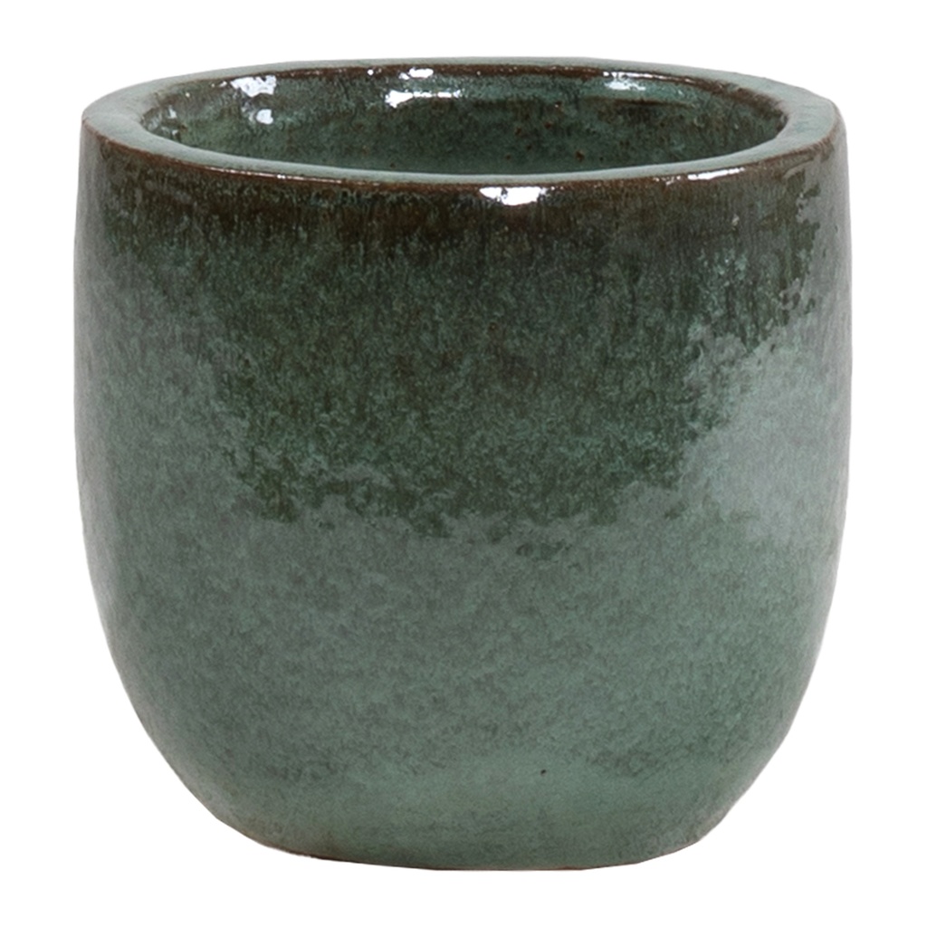 GLAZED EGGPOT JADE