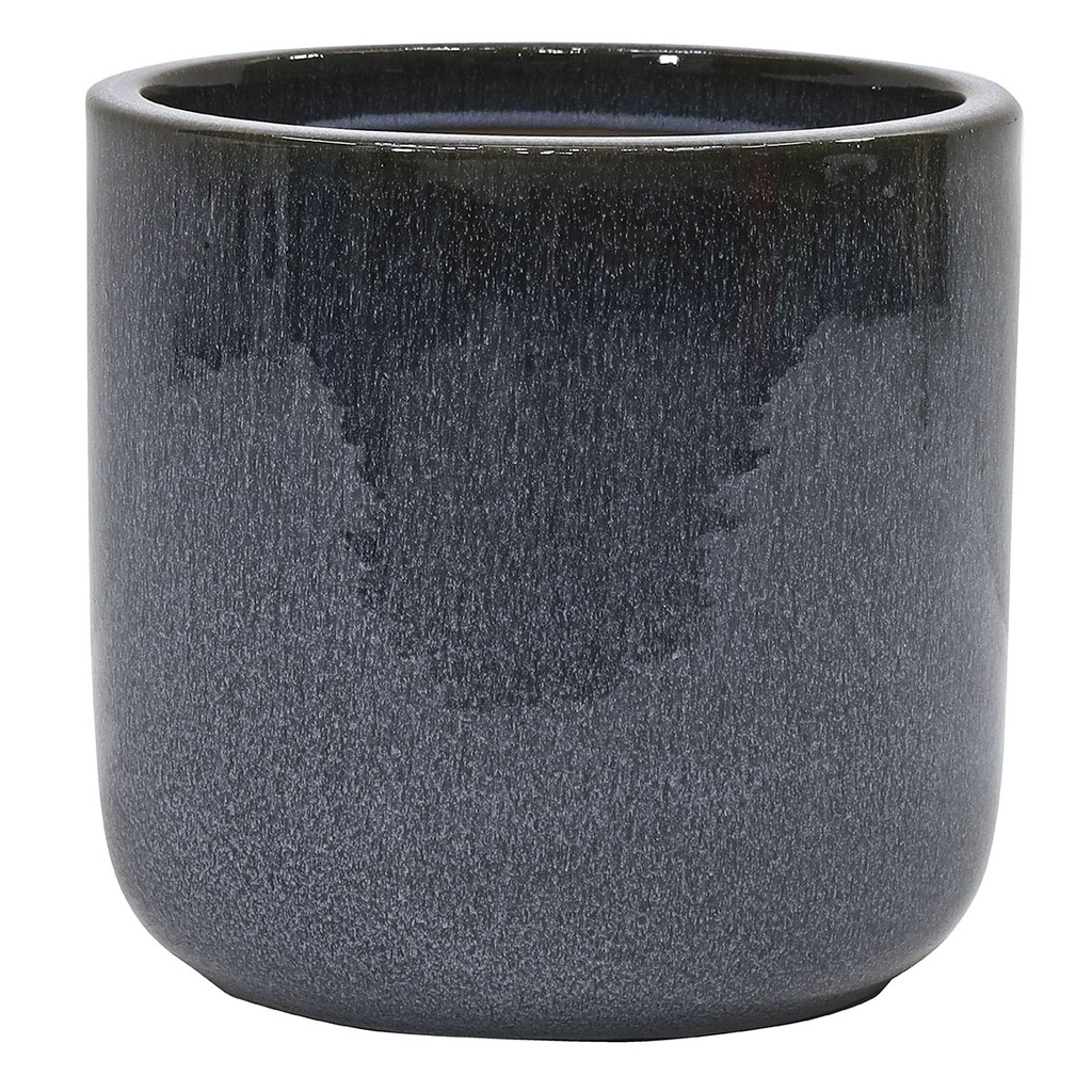 GLAZED CYLINDER SMOKED BLACK