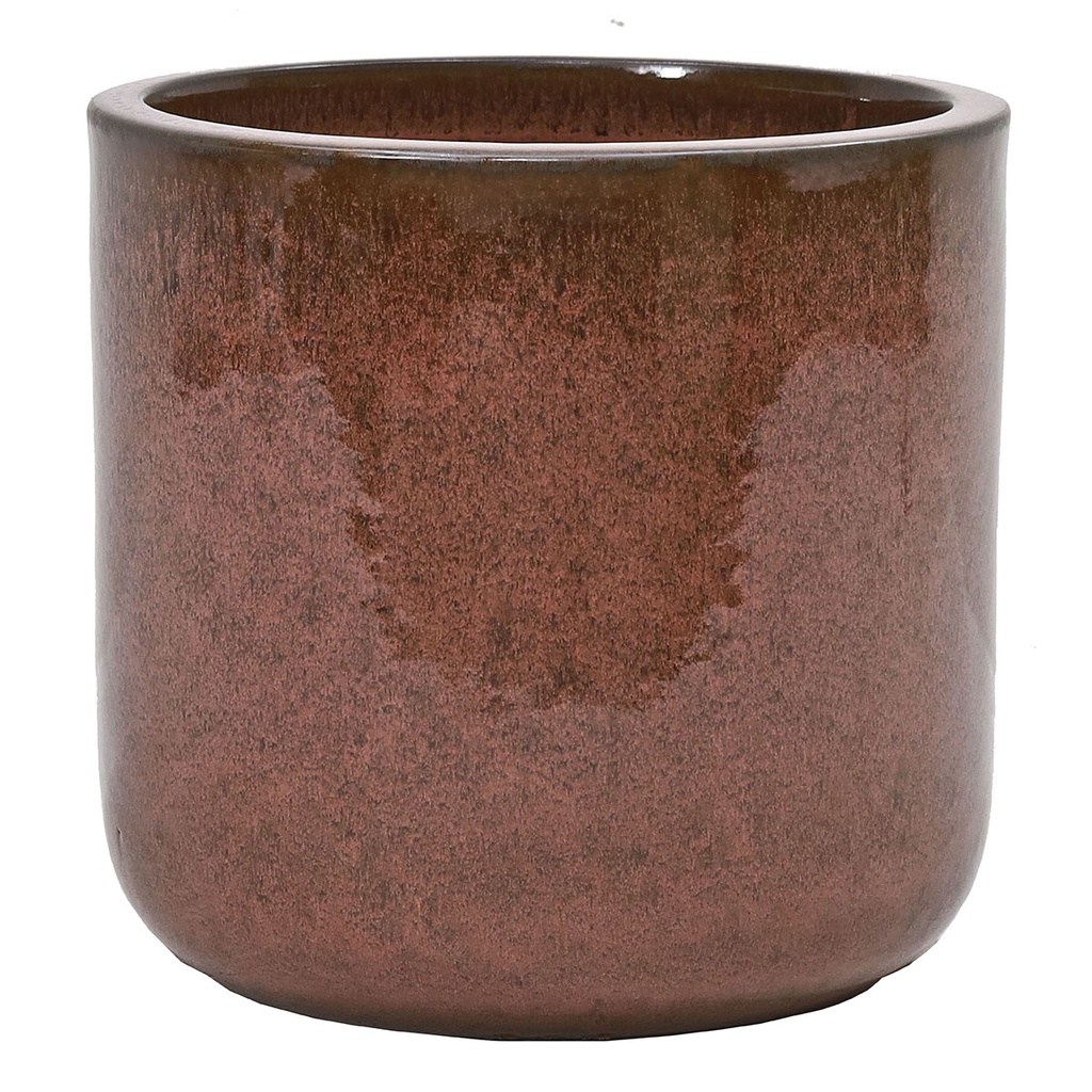 GLAZED CYLINDER WILD BERRY RED