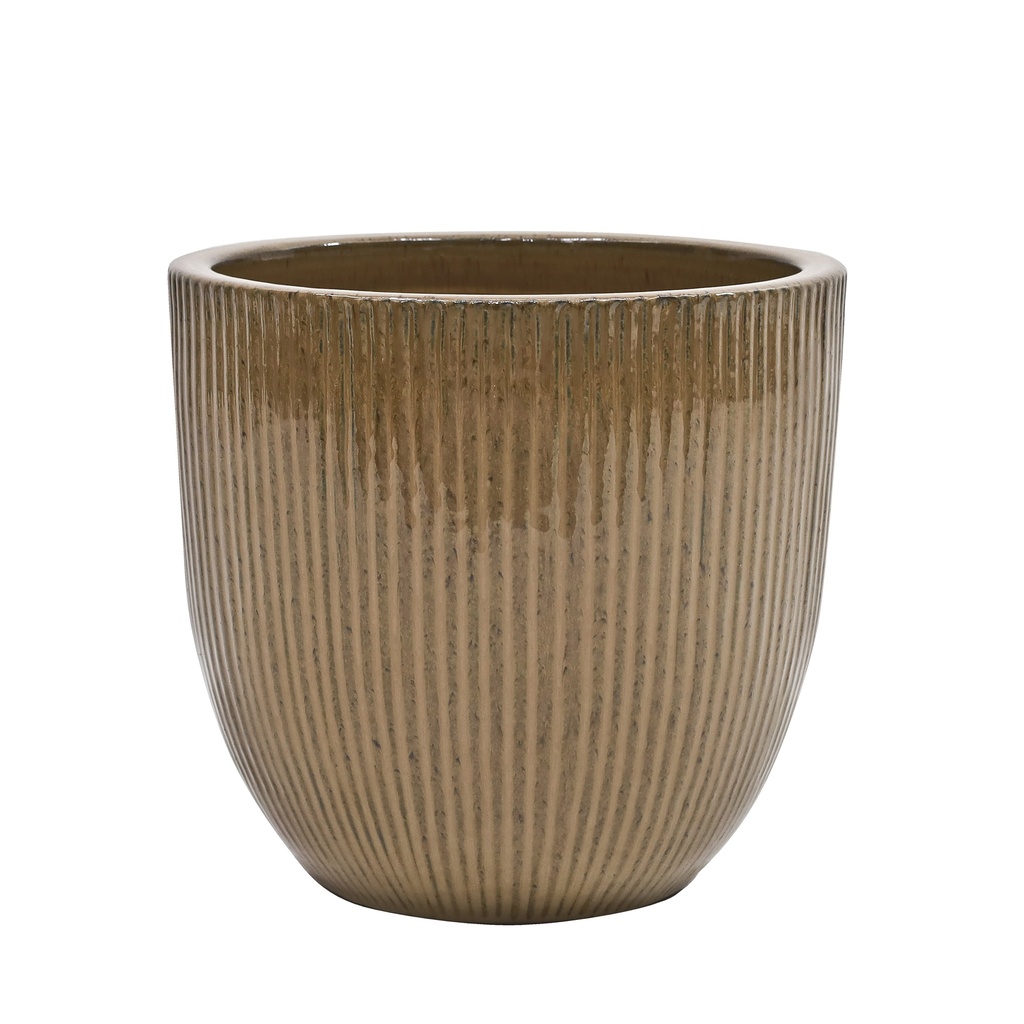 GLAZED ROUND POT CHOCOLATE