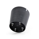 ECOPOTS AMSTERDAM ROND DARK GREY SUR ROUES