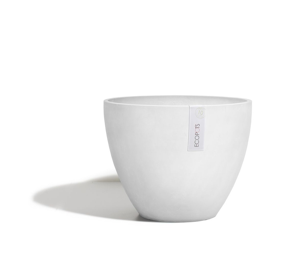ECOPOTS ANTWERP ROND EGG WHITE GREY