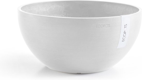 ECOPOTS BRUSSELS RONDE BOWL PURE WHITE