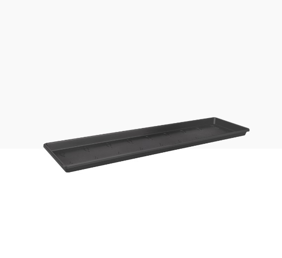 ELHO GREEN BASICS TROUGH SAUCER LIVING BLACK