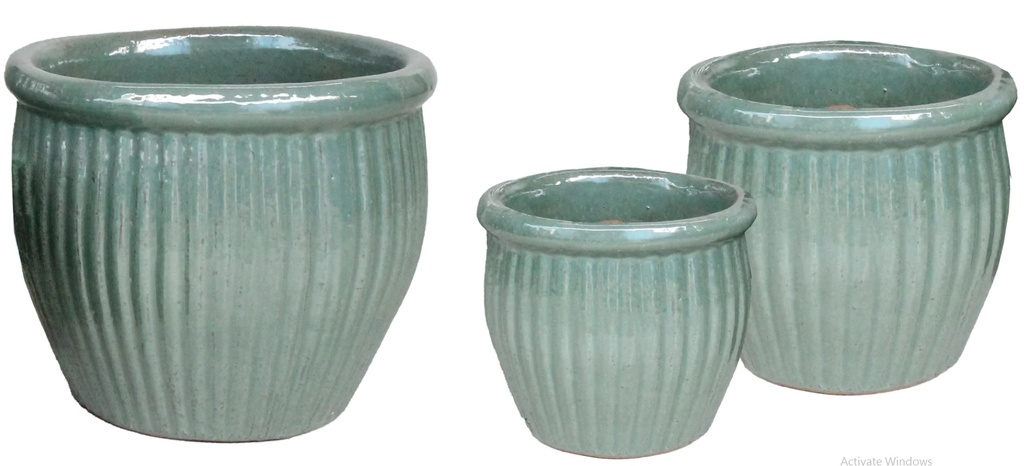GLAZED DELTA MELON CELADON