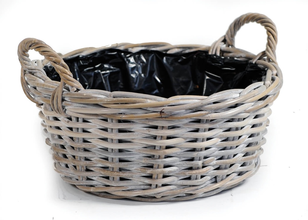 LEA LOW ROUND BASKET
