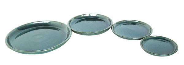 GLAZED SAUCER CELADON / MINT GREEN