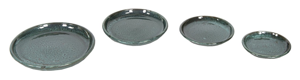GLAZED SAUCER MOSS GREEN